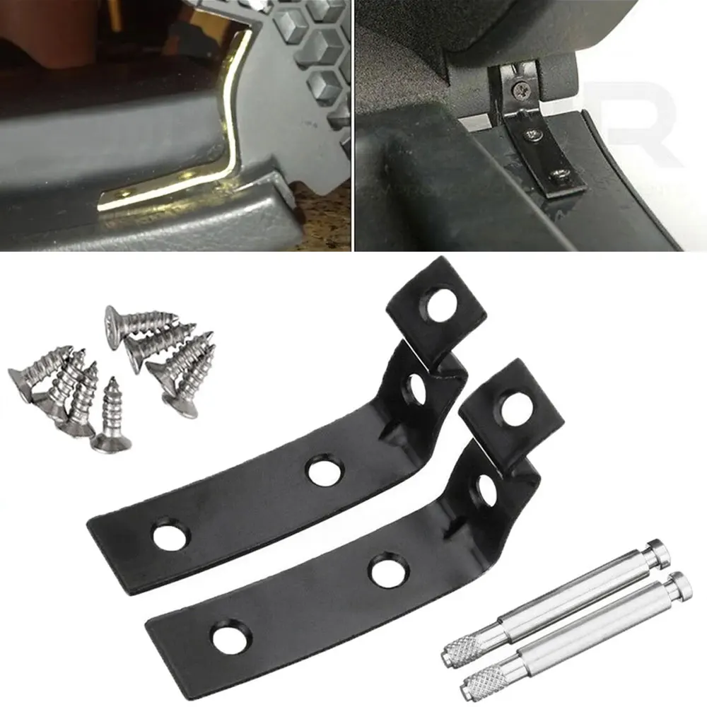 2x Glove Box Lid Hinge Repair Kit Snapped Fix Brackets For Audi A4 S4