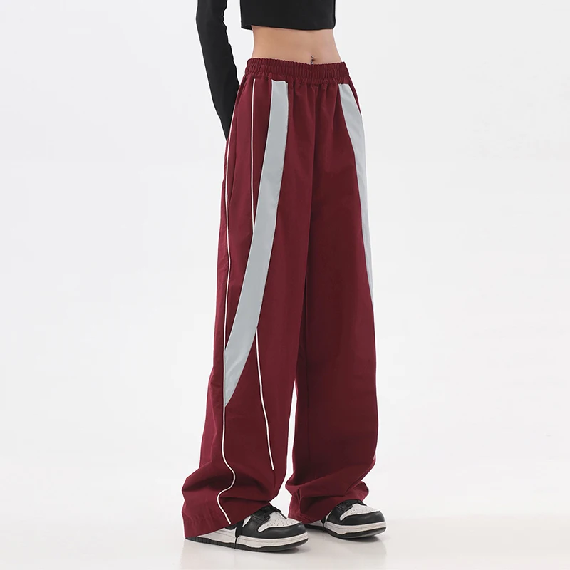

Y2k Korean Streetwear Baggy Cargo Pants Women Casual Cylinder Joggers Wide Leg Straight Trousers Loose Sweatpants Winter Female