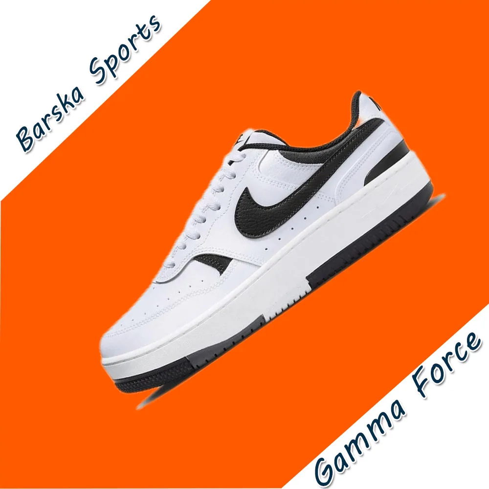 Nike Gamma Force Low Casual Sneakers Men's and Women's Spring Non-slip Wearable Black&White