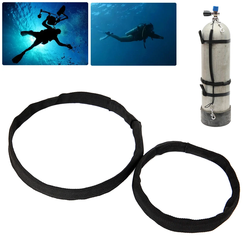 

Stainless Steel Scuba Diving Tank Cylinder Stage Bottle Rigging Sidemount Strap For 6L 12L Tank Elastic Decompression Bottle Gas