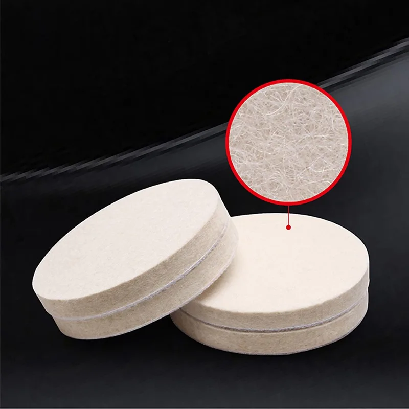 Wool Polishing Pad 1pcs Wool Felt Polisher Pad 75mm 100mm 125mm 150mm 175mm Wheel For Glass Stainless Steel Polish Repair Scratches