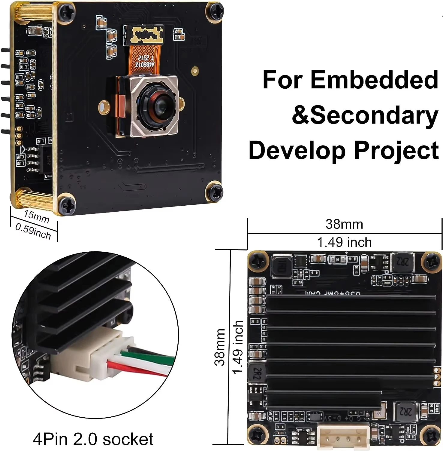 ELP 8K Autofocus USB Camera Module 48MP Mini PC Webcam with No distortion Lens Ultra HD 4K Industrial Camera for Machine Vision 5