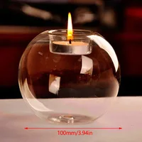 European Style Round Glass Candle Holder for Christmas, Wedding & Table Centerpiece Decor 5