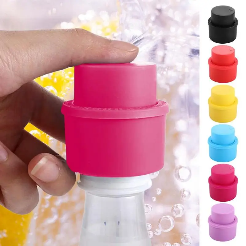 

Soda Cover Cap Safe And Durable Soda And Bottle Caps High Quality Silicone Fizz Keeper Soda Saver Pump Cap For Bottle Drinks
