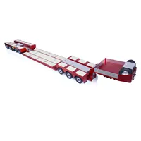 1/14 DG-996 8 Axles RC Trailer Suspension Goose 1700MM Hydraulic Metal 5+3 Hydraulically Suspended Remoted Truck Lights Model 1