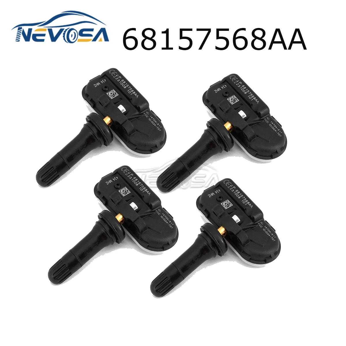 

Nevosa 68157568AA 434MHZ Tire Pressure Sensor Monitoring System TPMS Senser For RAM 1500 Jeep Cherokee 68239720AB 68157568AB