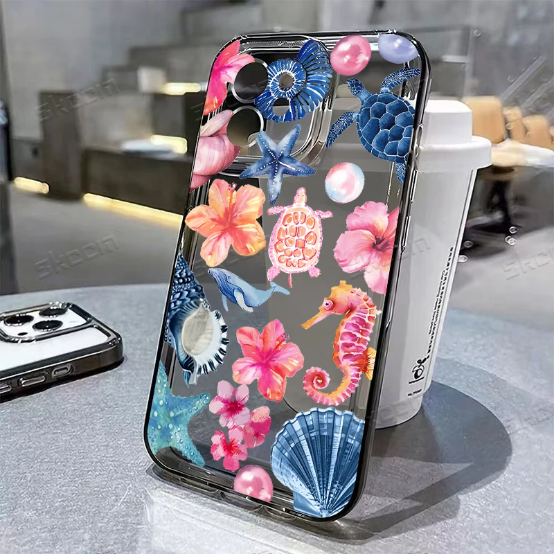 Blue Ocean Animals Shockproof Silicone Phone Case