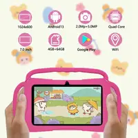 2025 New 7.0-inch Children's Tablet Supports Google Learning Education Dual Camera 4GB+64GB Android 13 Children's Software 2
