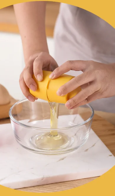 Description Picture 4 of item1~6pcs Egg Shell Opener Beater Efficient Egg Cracking Tool Egg Shell Separator Household Kitchen Baking Tool Handy Egg Separator