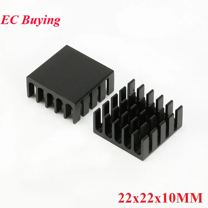 10pcs Black Aluminum Heatsink 25x30.3x25mm - For L298N, LM7805, IC Cooling 8 thumbnail image