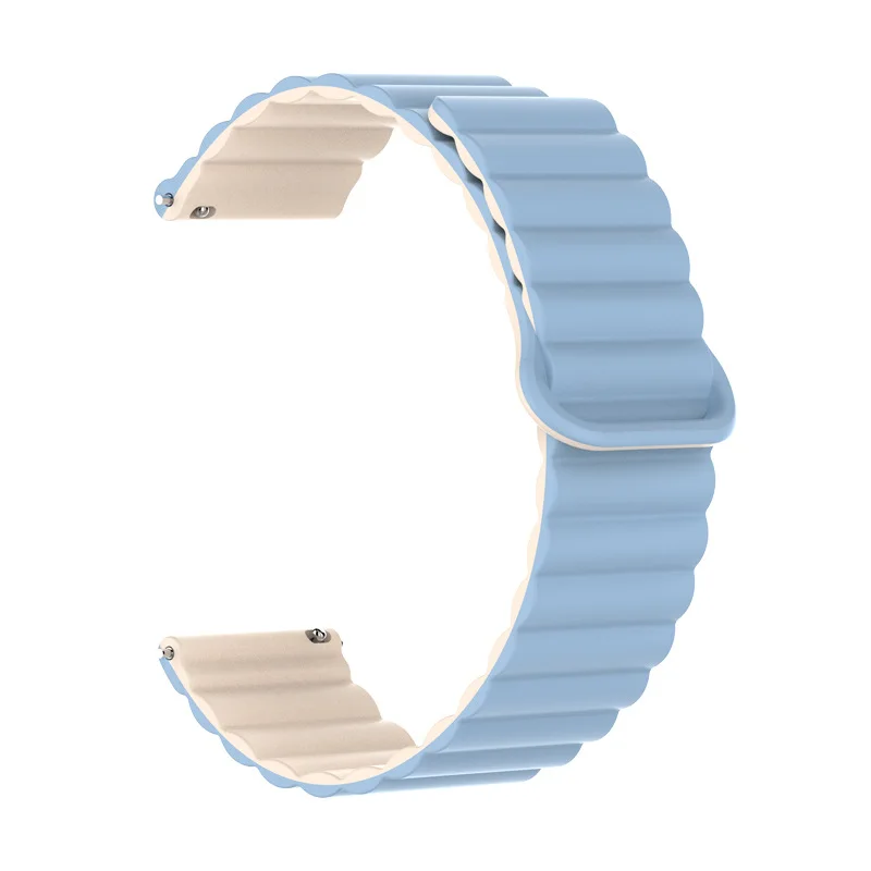 Premium Magnetic Loop Silicone Strap, Universal 20mm-22mm Band