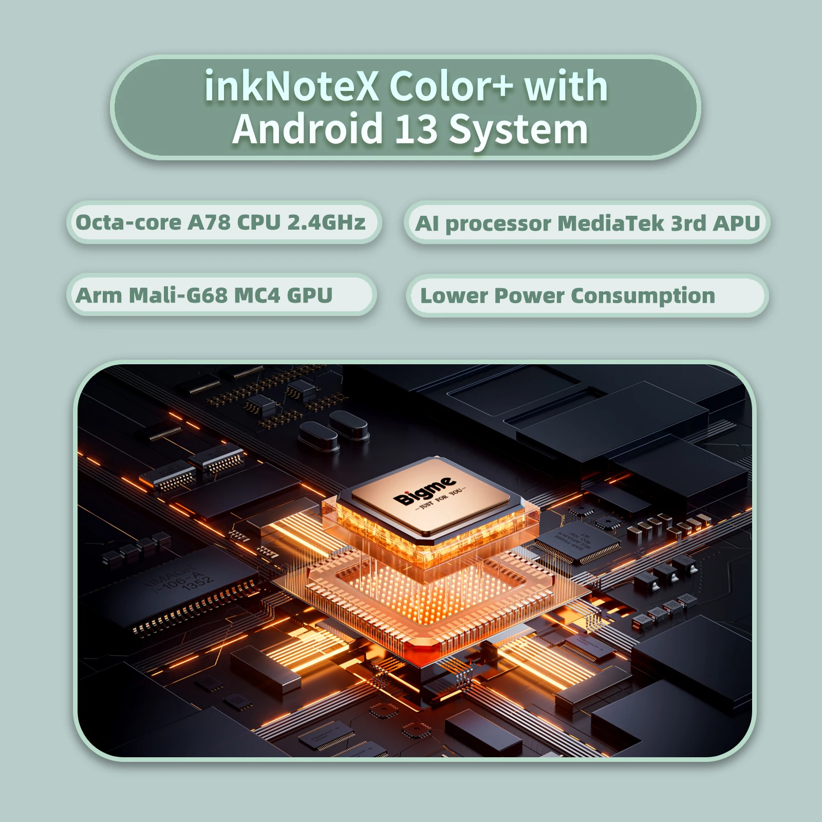 BIGME inkNoteX カラー電子ブックリーダー 10.3 インチカラー E インク