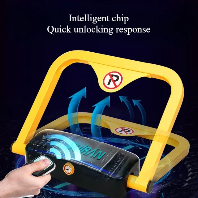Intelligent Remote Parking Lock with 180 Degree Anti-collision Alarm Function, Waterproof and Anti-theft Floor Lock 3