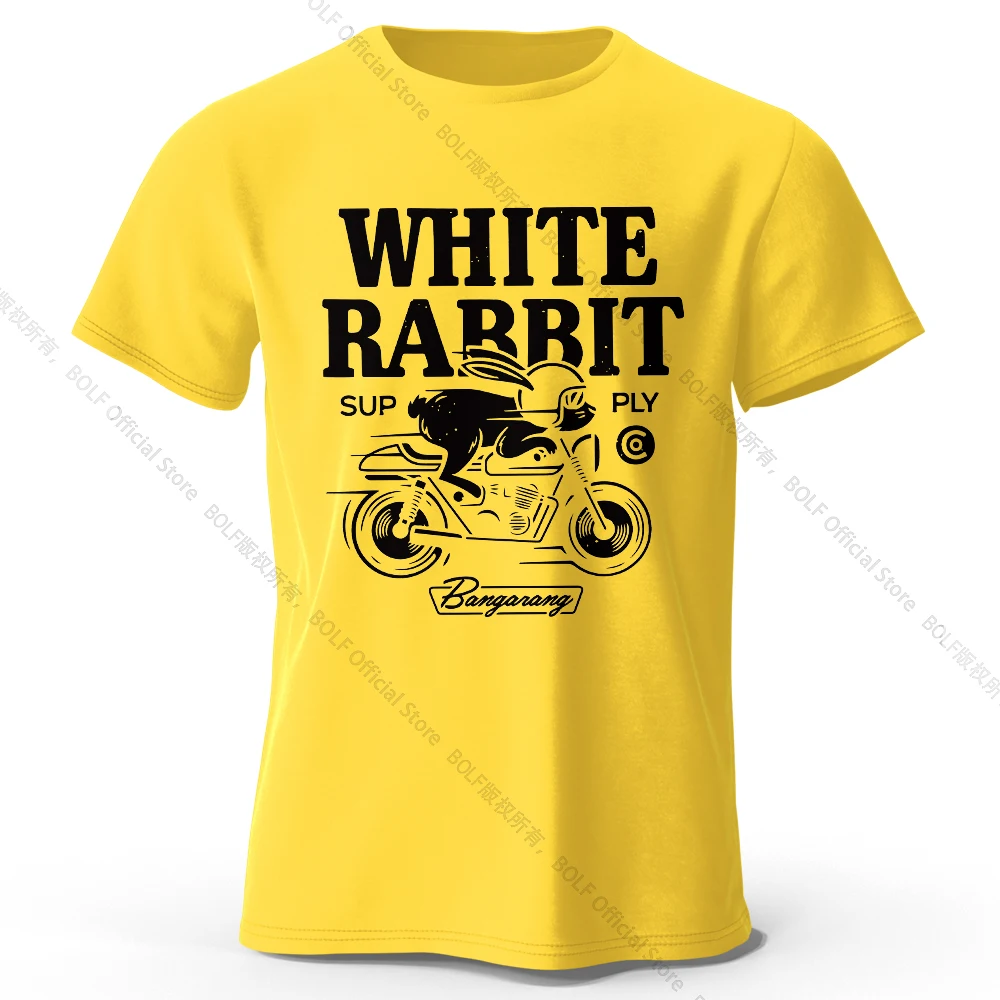 Men's Quirky Rabbit Print Organic Cotton Relaxed Fit T-Shirt