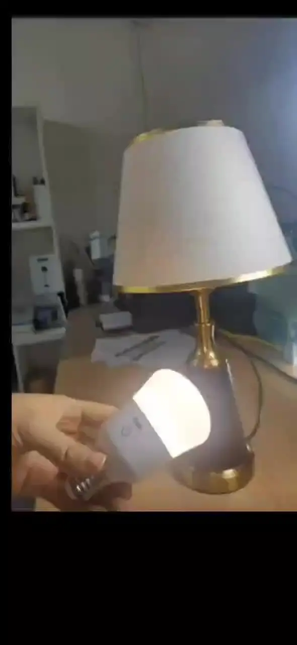 2 Pezzi Lampadina LED Ricaricabile USB-C Con Telecomando – E27, 7W, 3 Temperature (2700K-6500K), Dimmerabile, Timer, Gancio