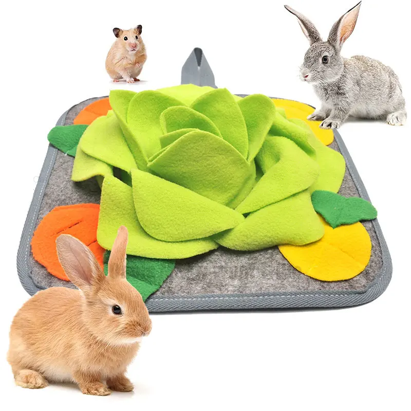 1pc Random Color Felt Slipper Design Pet Snuffle Mat Toy With Hidden Treats  And Sound For Cats And Dogs