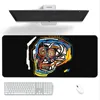 Art J-Jean-Michel B-Basquiat Mouse Pad Computer Laptop Gaming Office Wrist Guard Non Slip Keyboard Pad 3
