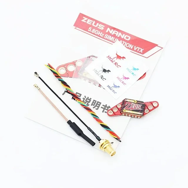 HGLRC Zeus nano VTX 350mW FPV 5.8G 2.4g 40CH Built-in Microphone 16/20/25.5mm Hole For RC FPV Transmitter VTX Multicopter 1