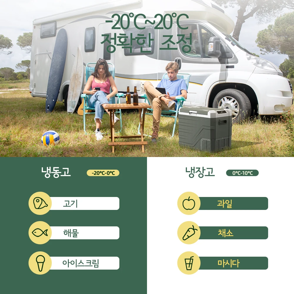 Alpicool 15L 휴대용 자동차 냉장고 12 볼트 미니 냉장고 냉동고 12/24V DC 100-240V AC 쿨러 트럭 캠핑 여행