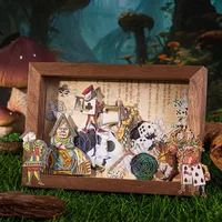 25 pcs Alice's theatrical theme material package double material collage ledger paper hand made Collage material 4