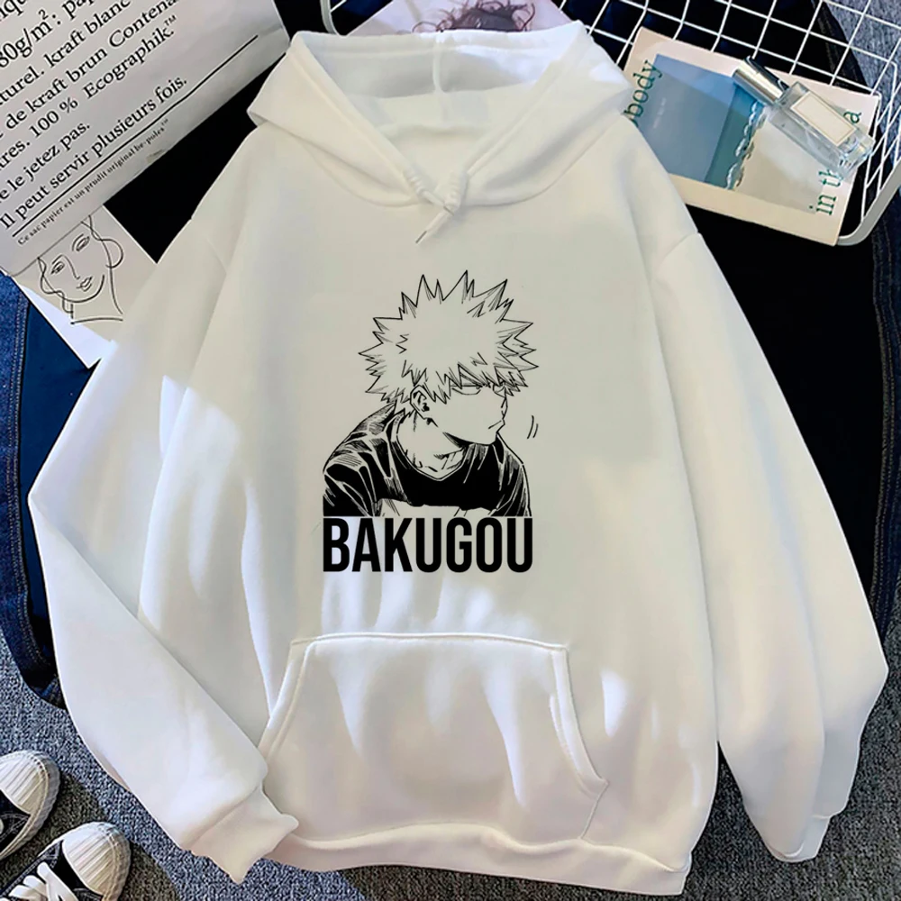 

Женские толстовки Bakugo с капюшоном в стиле аниме y2k
