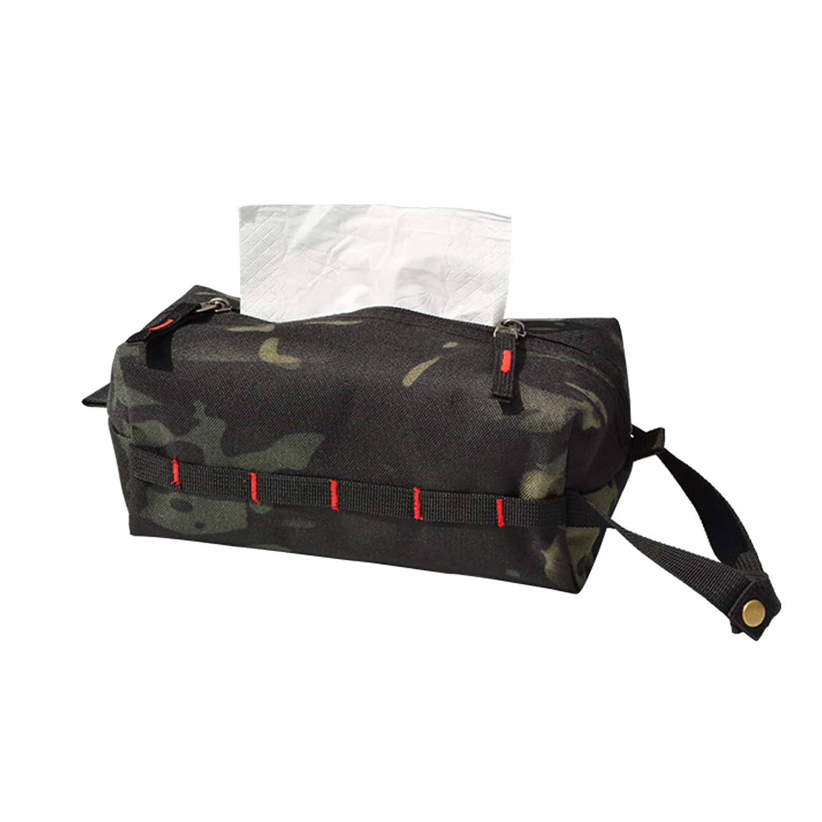 Camping Tissue Box Holder Multipurpose Toilet Paper Holder Oxford Cloth Small Strategical Pouch Waterproof Camping Accessories