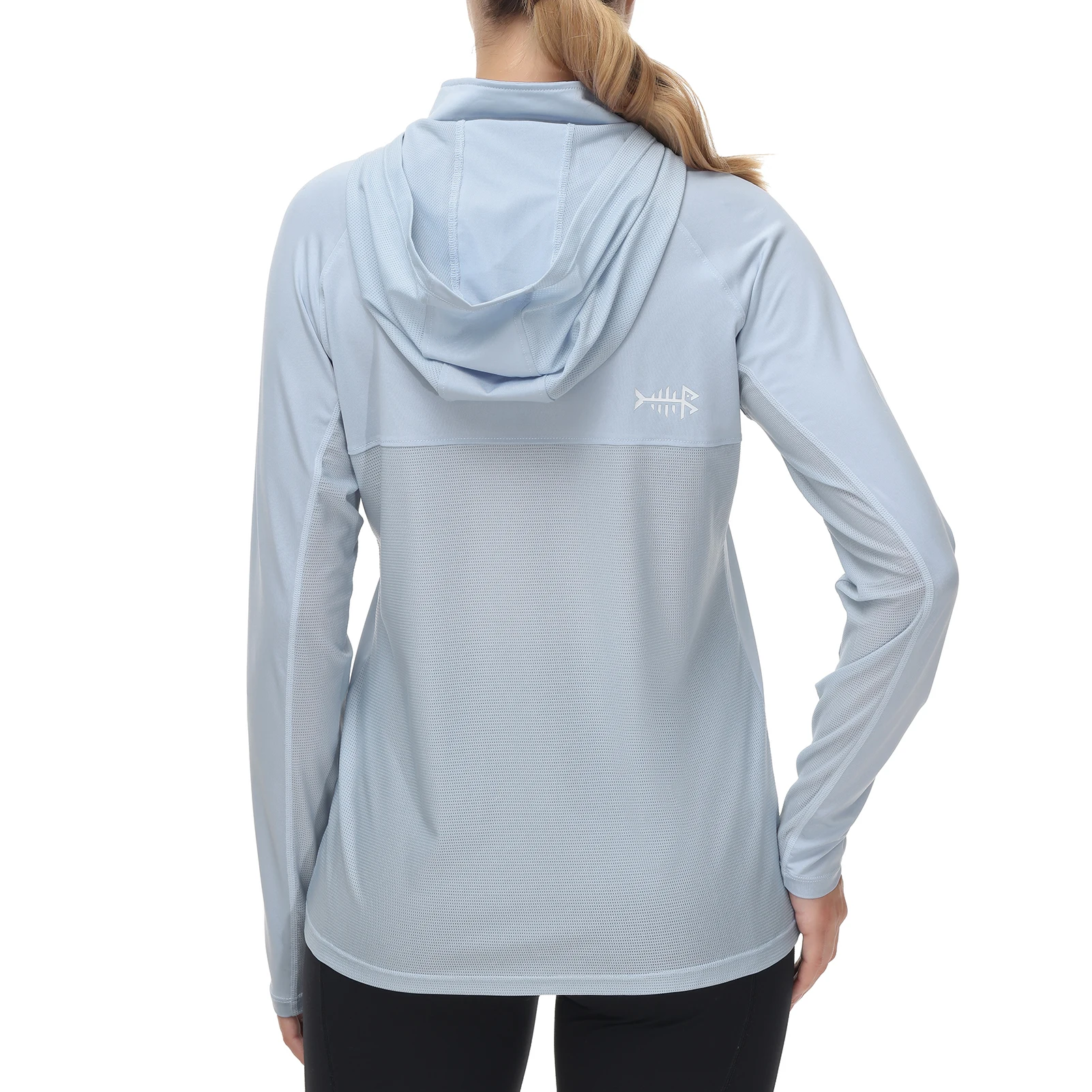 Bassdash Women&rsquo;s UPF 50+ Performance Hoodie Long Sleeve Half Zip T-Shirt UV Protection Fishing Hiking Shirt