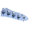 5 Jazz JB Bass Loaded Wired Control Plate for 4/5 String Bass Guitar Parts JB-08CR 2