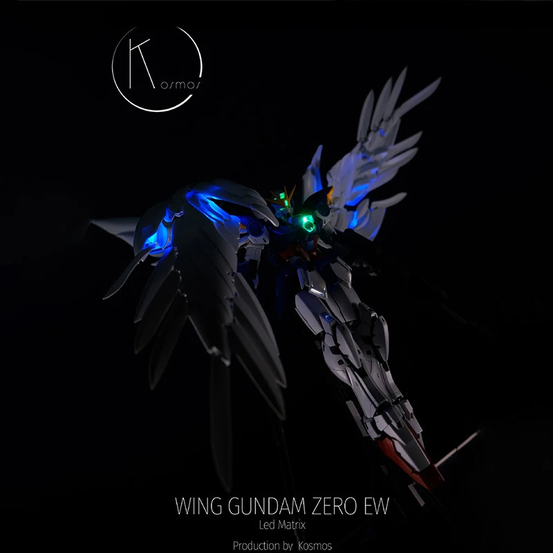 Gundam Music Light Group Wing Gundam Zero Ew Led Matrix Prodyction By Kosmos Assembly Toy Action Figures Anime Decor Accessories Action Figures Aliexpress