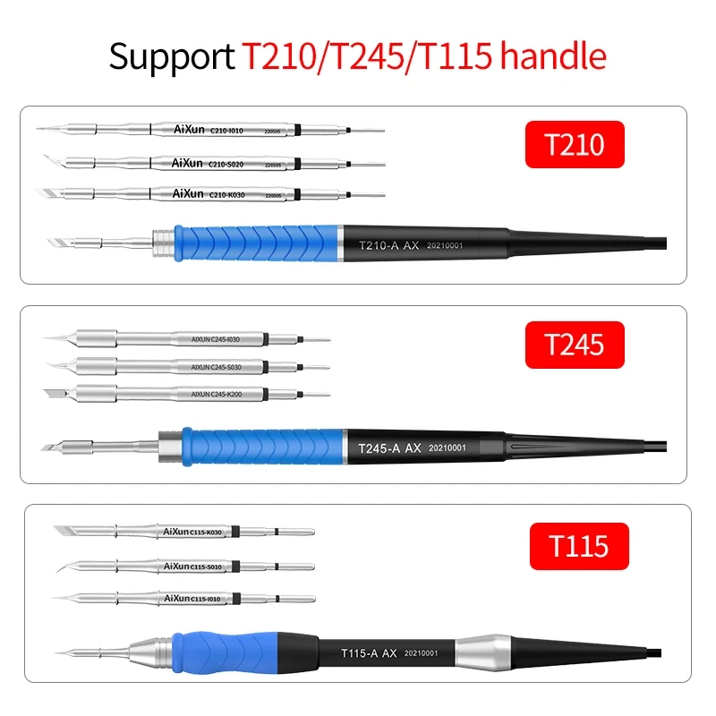 Aixun T420 Soldering Station T245/T210/T115 Single Station Welding Rework Station For Cell-Phone PCB SMD IC Repair Solder 6