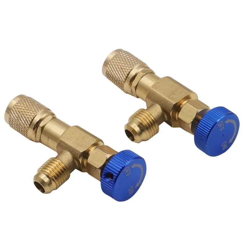 Liquid Safety Valve R410A R22 Air Conditioning Refrigerant 1/4 "Safety Adapter Air Conditioning Repair And Fluoride refrigeration safety valve