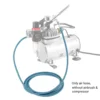 3 meter/10-Ft Nylon Braided Airbrush Air Hose Standard 1/8"" - 1/4"" Adapter Suit for Air Bursh Kit 3 in 1 Tool Accessories 4