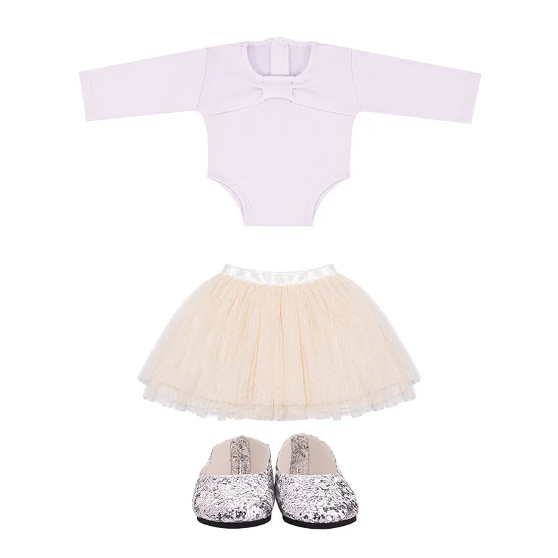 Cute dance costume suit For American 18 Inch Girl Doll Clothes & 43 CM Born Baby Items & Our Generation & 42 cm Nenuco