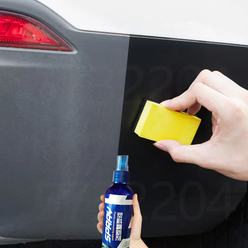 Car Plastic Restorer Auto Plastic Renovator for Car Interior Spare Parts Seat Leather Liquid Wax Polish Plastic Restore Cleaner Spray Accessories
