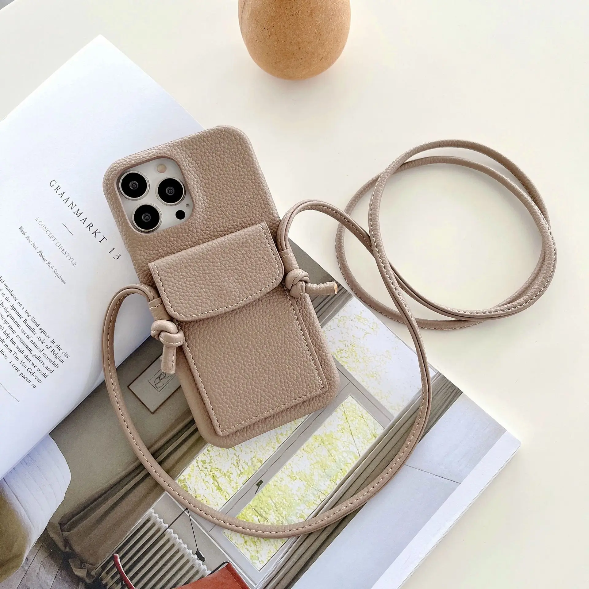 CROSSBODY] Louis Vuitton Wallet Case for iPhone 11 12 13 14 15 Pro Max -  Luxury Phone Case Shop