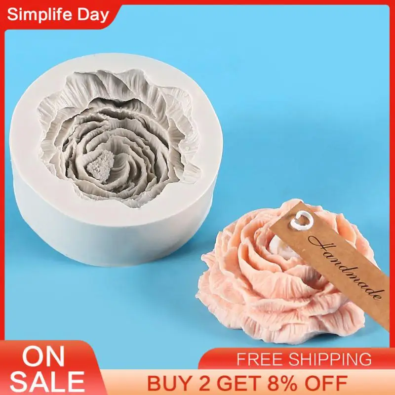 

Peony Flower Mold Silicone 2023 Cake Decorating Tool Gypsum Soap Making Mold Valentine's Soap Making Mold 3d Hot Peony Mold