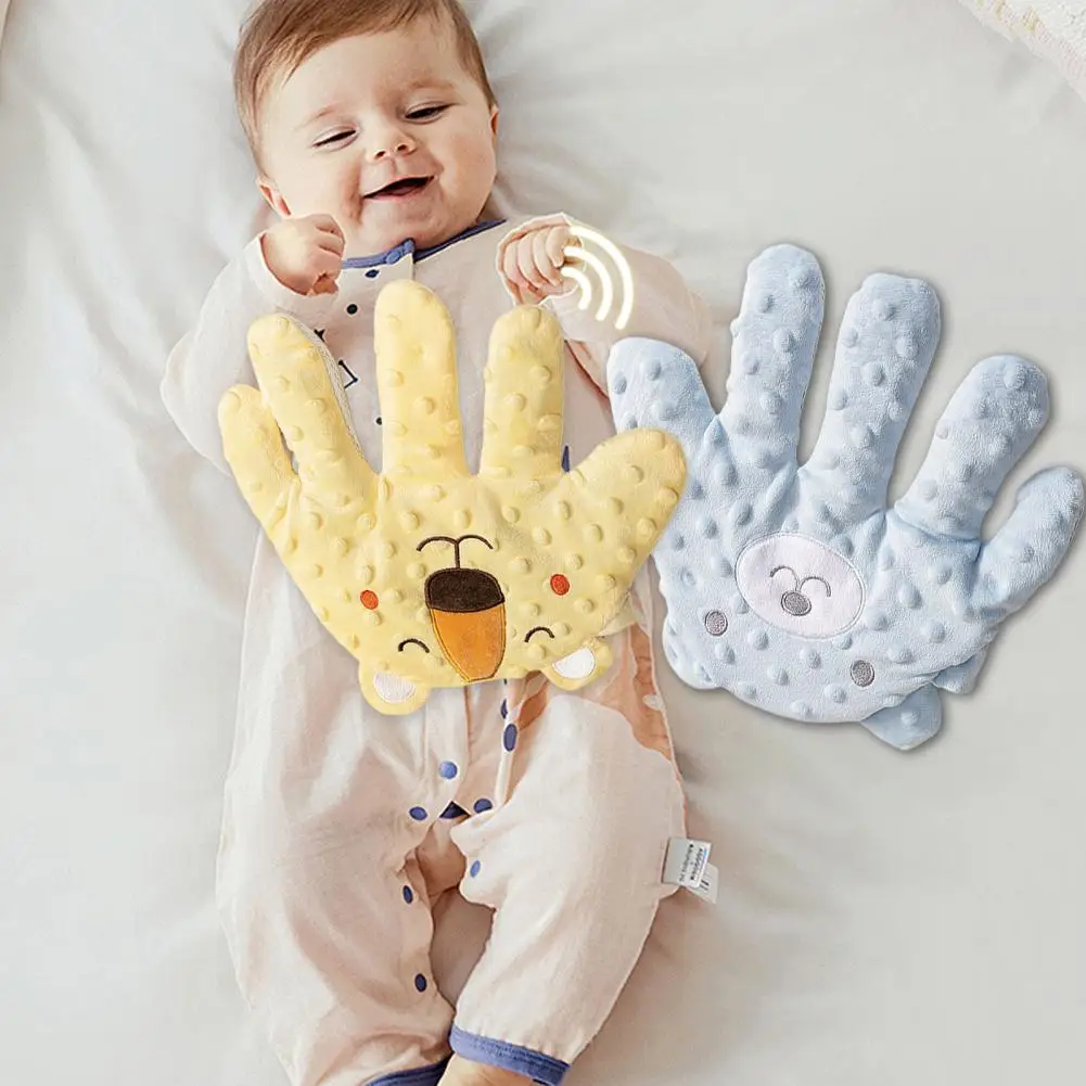 Electric Soothing Glove Plush Hand Pillow Automatic Patting Infant Soothing Palm for Newborns Adjustable Baby Sleeping Aid 4