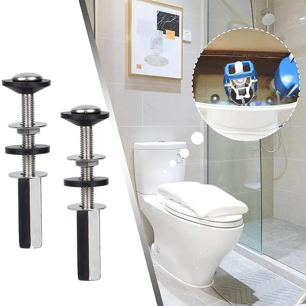 Description Picture 3 of itemToilet Seat Screws Nut Cover Lid Pan Fixing Hinges Fastener Blind Hole Fitting Kits Universal Household Bathroom Accessories