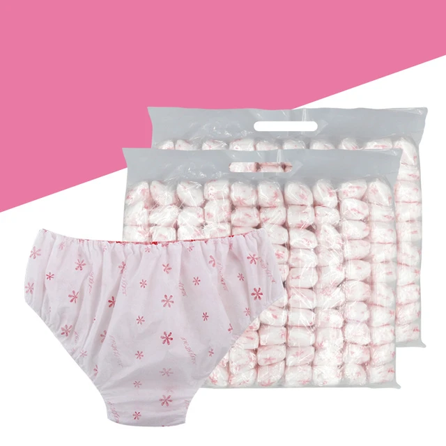 Acheter 7 pièces/lot culottes jetables culottes de sous-vêtements de  maternité/papier prénatal post-partum pour femmes
