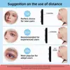 10CM 30X Magnifying Mirror with Tweezers LED Makeup Mirror with 3 Suction Cups Rechargeable Dimmable Magnified Vanity Mirror 3