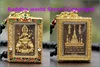 Southeast Asia Thailand Temple Efficacious talisman safe GOOD LUCK four-faced Buddha Ganesh God Buddha card Pendant Amulet 1