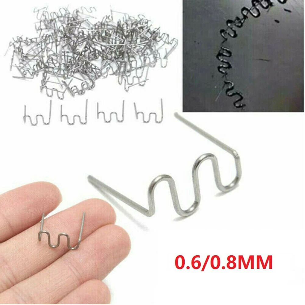 welding torch types 1000 Pcs S Wave Hot Staples For Car Bumper Bodywork Plastic Stapler 0.6/0.8mm Welding Soldering Supplies miller infinity welding helmet