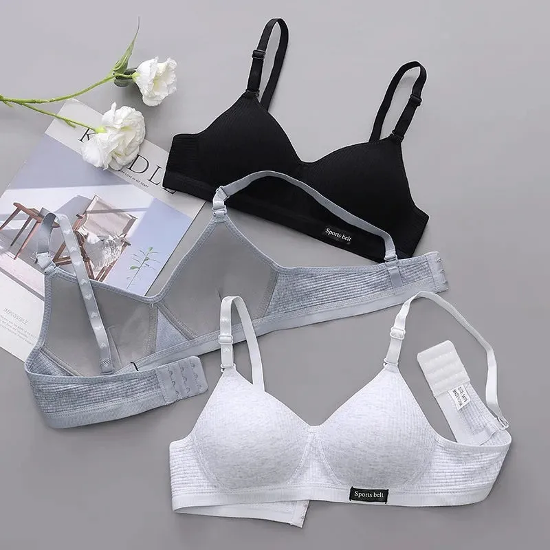 summer girl underwear cotton teenage young teen in bras cotton training bras for girls teenager bra small breast kids lingerie