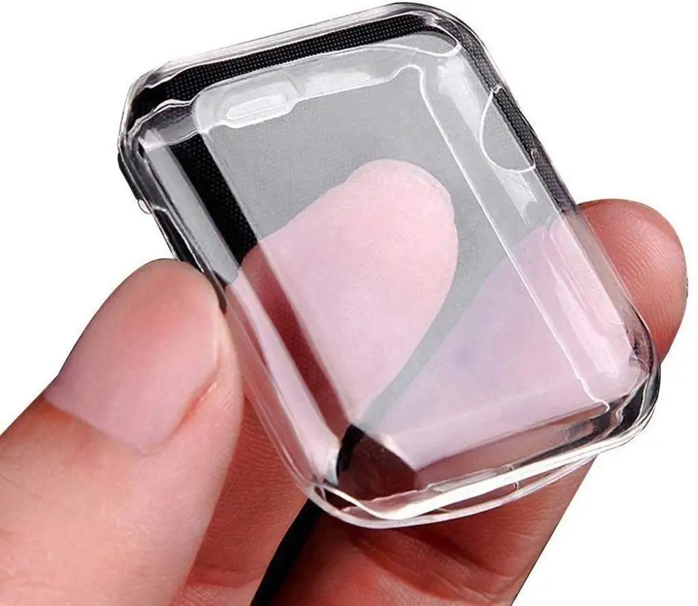 Cover for Apple Watch Case 7 6 SE 5 4 3 2 45mm 42MM 38MM 360 Slim Soft Clear TPU Screen Protector for iWatch 4 3 44MM 40MM 41mm