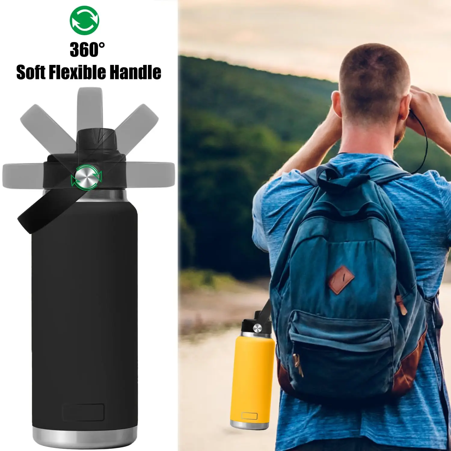 Spout Lid for Yeti Rambler 12/18/26/36/46/64 Oz,Replacement