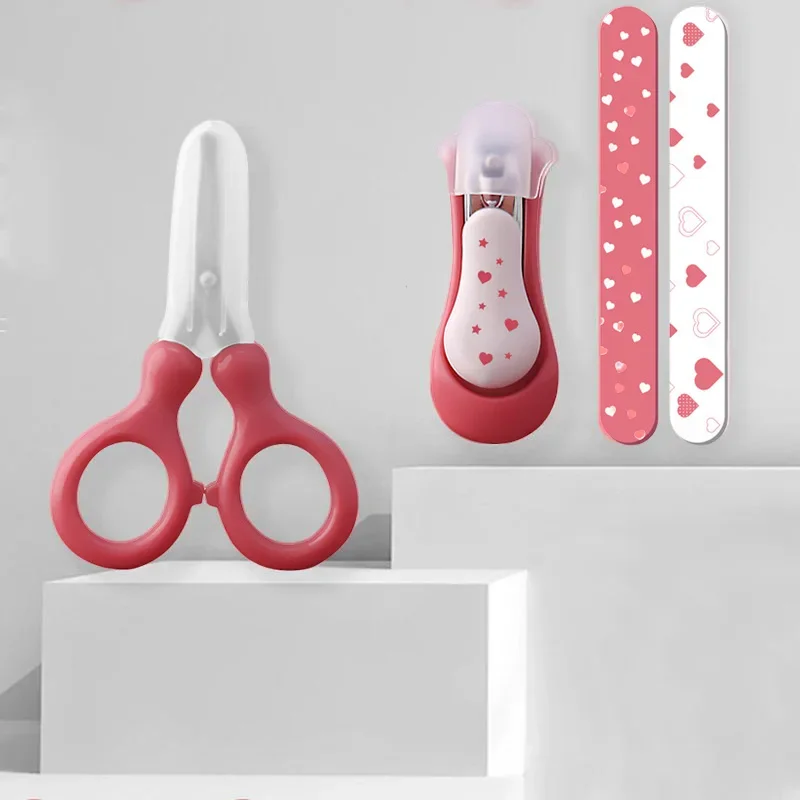 Children's Care Tools Storage Set Baby's Nail Clippers Kits For Kids Nail Clipper Scissors Clippers baby nail trimmer