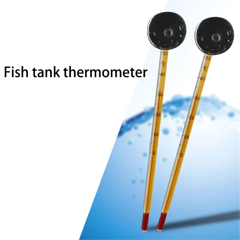

Fish Easy-To-Read Thermometer with Sucking Cup Aquarium Thermometer