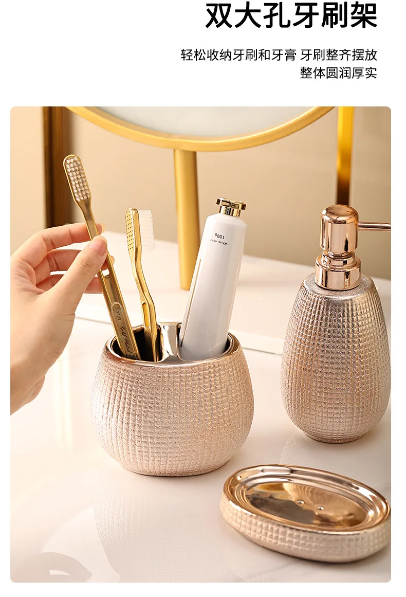Ceramic Toothbrush Holder Detail