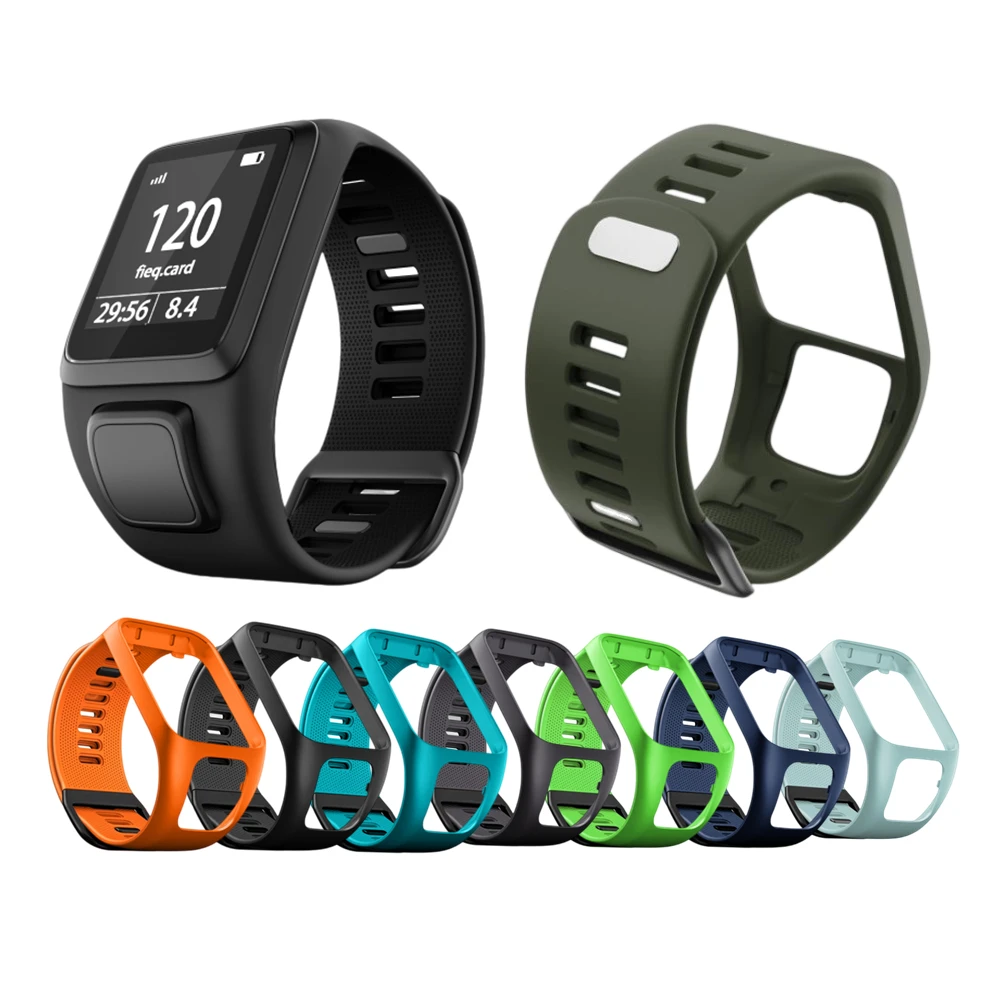 

Galaone Silicone Strap Replacement Watch Band For TomTom Runner 2 3 Spark 3 Sport Watch TomTom 2 3 Series Smartwatch Wristband