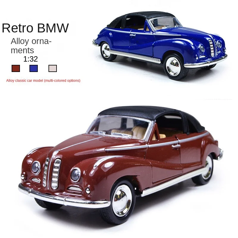

1:32 alloy vintage car model kids toy car ornaments pullback car boy toy car